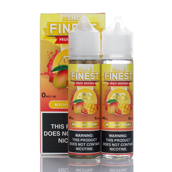 The Finest E-Liquid Fruit Edition - No Nicotine Vape Juice - 120ml - Black Coral